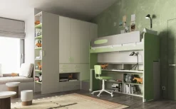 Cameretta Cameretta soppalco 8 con letto a soppalco a prezzo Outlet^San Martino Mobili Outlet