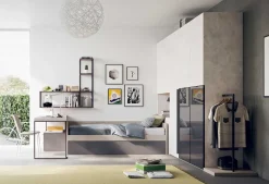 Cameretta in OFFERTA OUTLET. Ante in vetro, design moderno.^Clever Discount