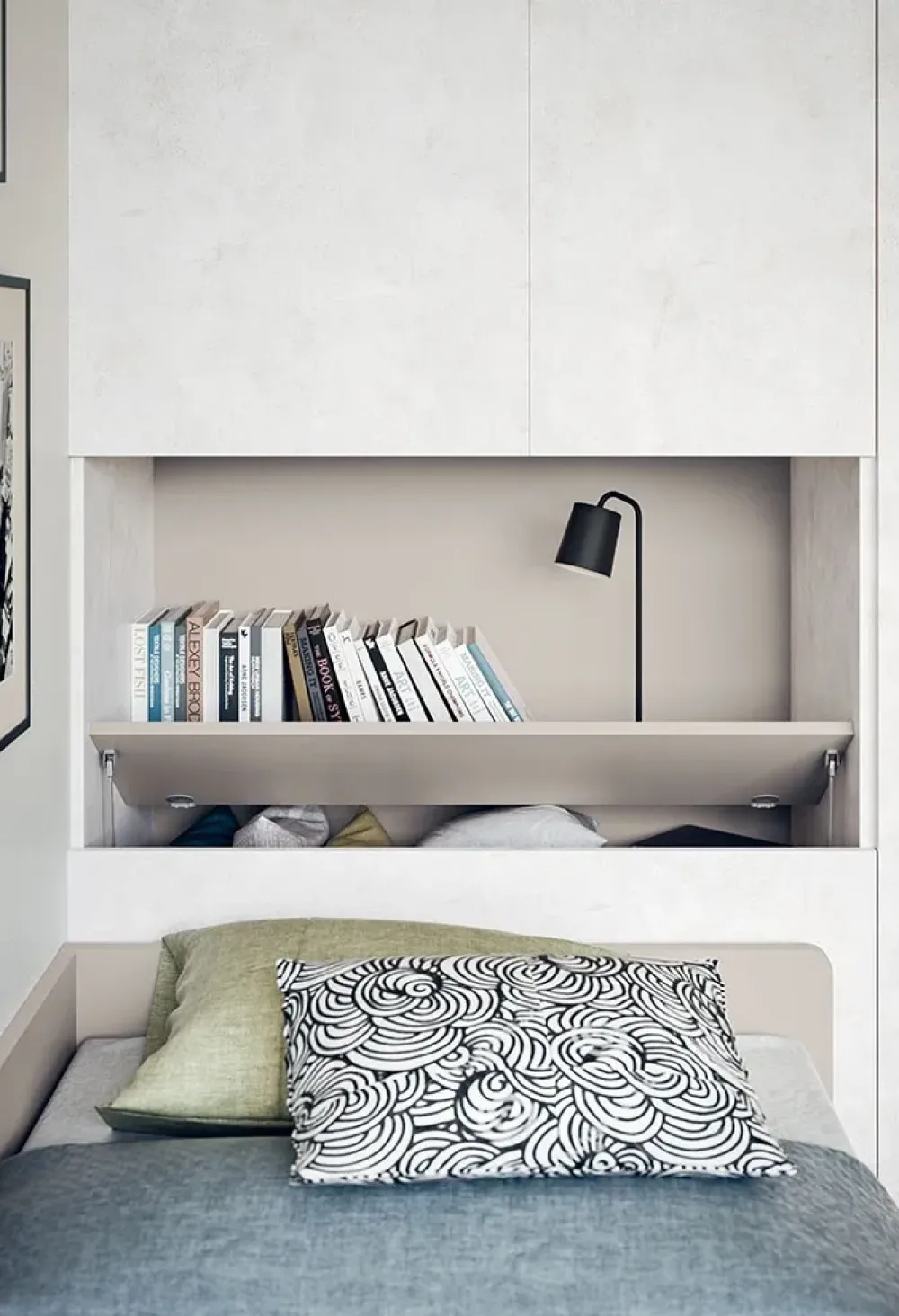 Cameretta in OFFERTA OUTLET. Ante in vetro, design moderno.^Clever Discount