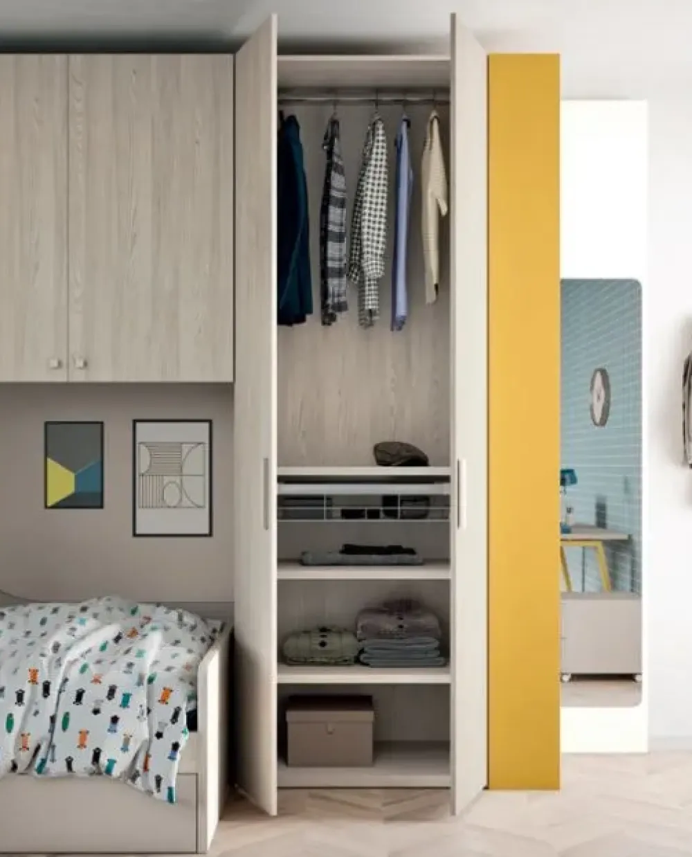 Mistral Cameretta Comp.32 con letto a terra in offerta- Camerette