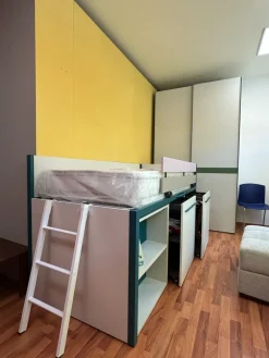 Moretti Compact Camerette Cameretta Compact  con letto a soppalco scontata- Camerette