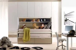 Discount Cameretta Composizione 932 in laminato opaco a prezzo scontato Camerette