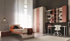 Cameretta Composizione 150 news 1  letti a terra scontata^Doimo CityLine Online