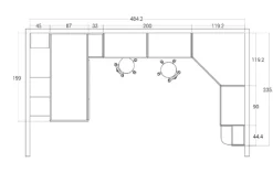 San Martino Mobili Cameretta Composizione 23 in legno a prezzo Outlet- Camerette