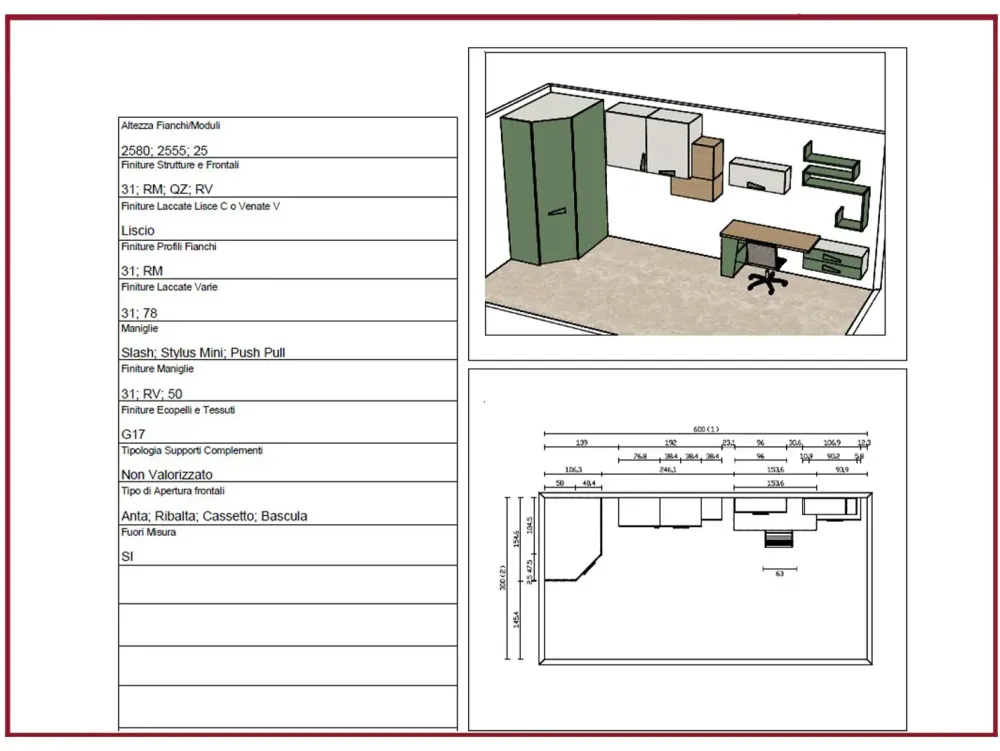 CAMERETTA Composizione moretti compact a PREZZI OUTLET^Moretti Compact Camerette Clearance
