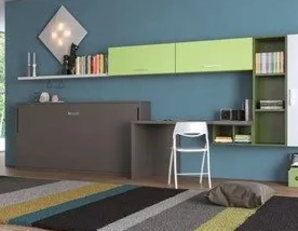 Artigianale Cameretta Desk in laminato materico in Offerta Outlet- Camerette