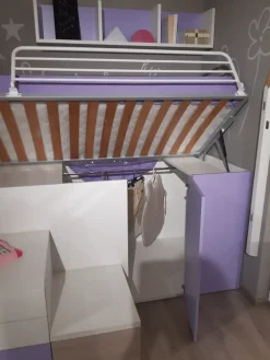 Dielle Cameretta box 6 con letto a soppalco in offerta- Camerette