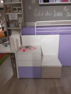 Dielle Cameretta box 6 con letto a soppalco in offerta- Camerette