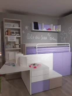 Dielle Cameretta box 6 con letto a soppalco in offerta- Camerette