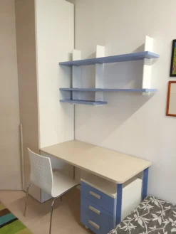 ZG Mobili CAMERETTA Fantasy bianco cocco e rovere a PREZZI OUTLET- Camerette