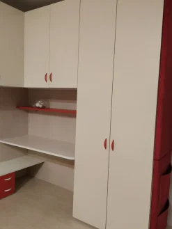 Cameretta Fantasy rovere e panna con letto a terra in offerta^ZG Mobili Clearance