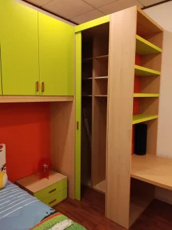 Mab Cameretta Fly team con letto a terra a prezzo Outlet- Camerette