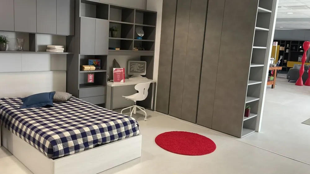Cameretta Frame con letto a terra in offerta^Doimo CityLine Discount
