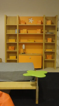 Artigianale Cameretta Galli con letto a terra in offerta- Camerette