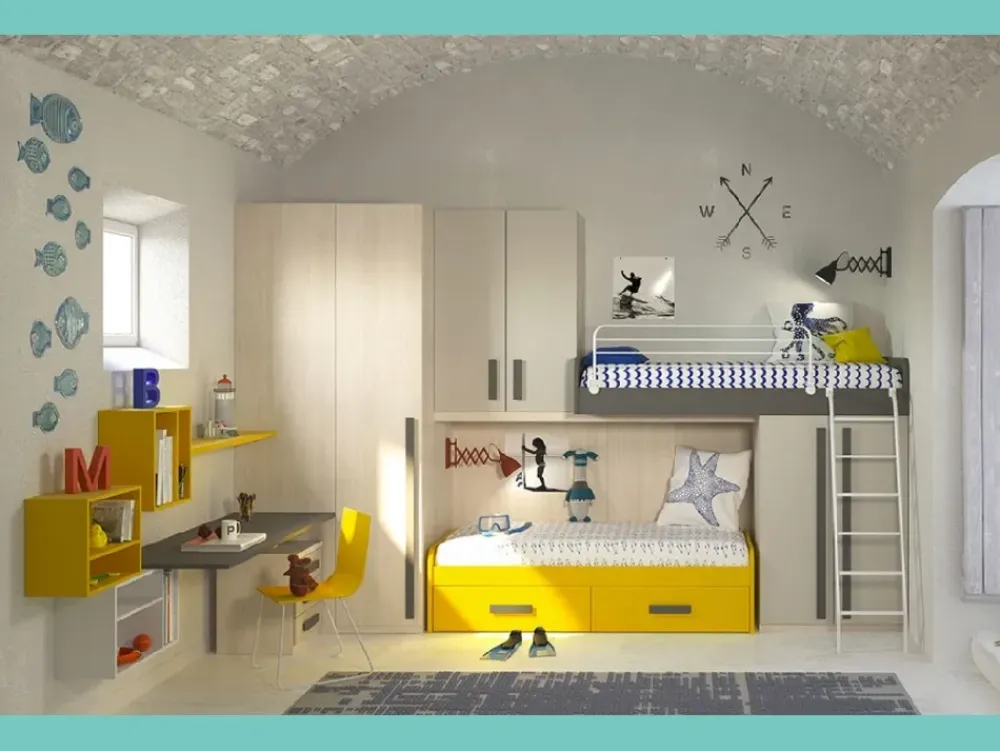 Cameretta Ima con letto a terra in offerta^Imamobili Sale