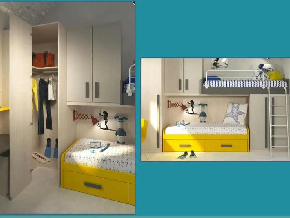 Cameretta Ima con letto a terra in offerta^Imamobili Sale