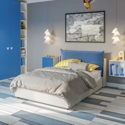 Cameretta in laccato opaco Cameretta  completa con letto imbottito di scontata del 40% scontata a PREZZI OUTLET^Giessegi Outlet