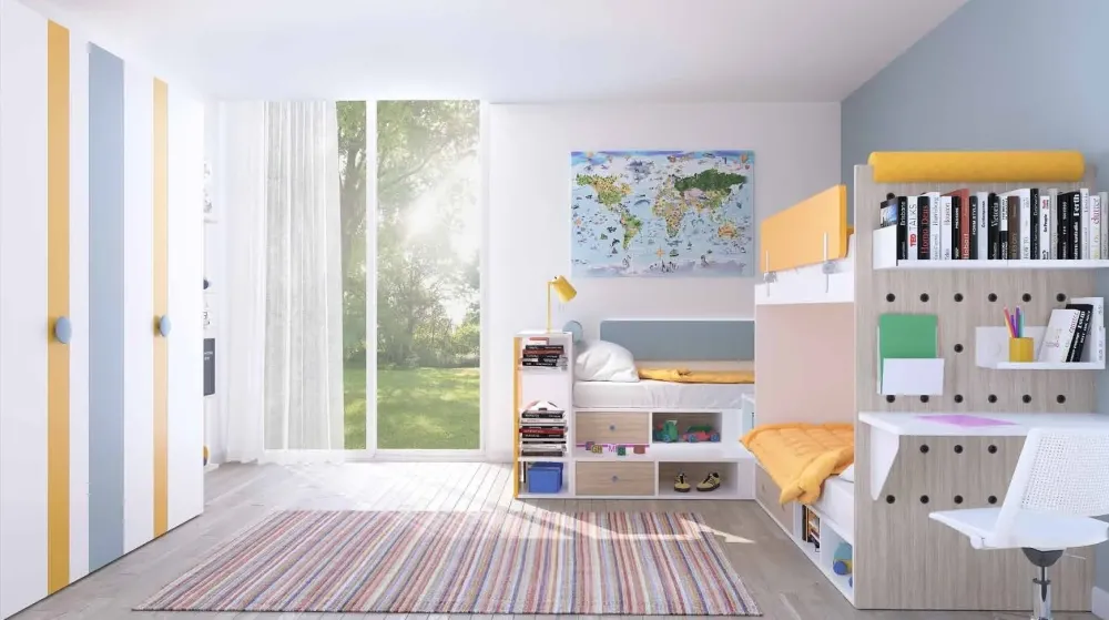 Cameretta in laminato materico Carol scontata a PREZZI OUTLET^Artigianale New