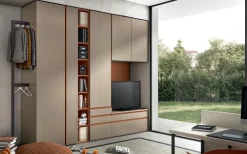 Cameretta in laminato materico Camera moderna per teenager scontata a PREZZI OUTLET^ZG Mobili Outlet