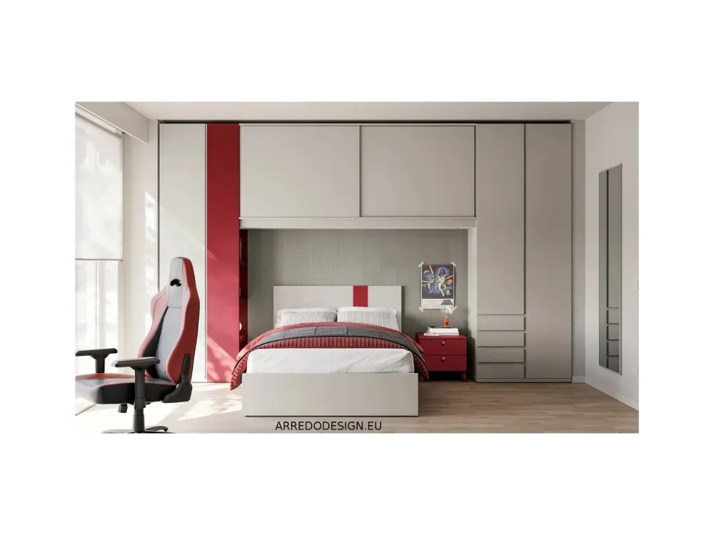 Cameretta in laminato materico?05 b scontata a PREZZI OUTLET^Doimo CityLine Sale