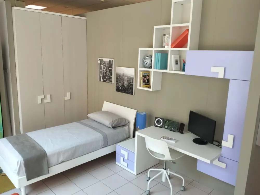 Cameretta in laminato materico Billy scontata a PREZZI OUTLET^Doimo CityLine Outlet