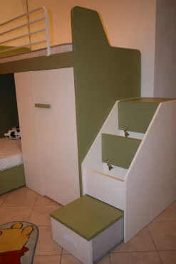 Collezione esclusiva Cameretta in laminato materico Camera mottes room scontata a PREZZI OUTLET- Camerette