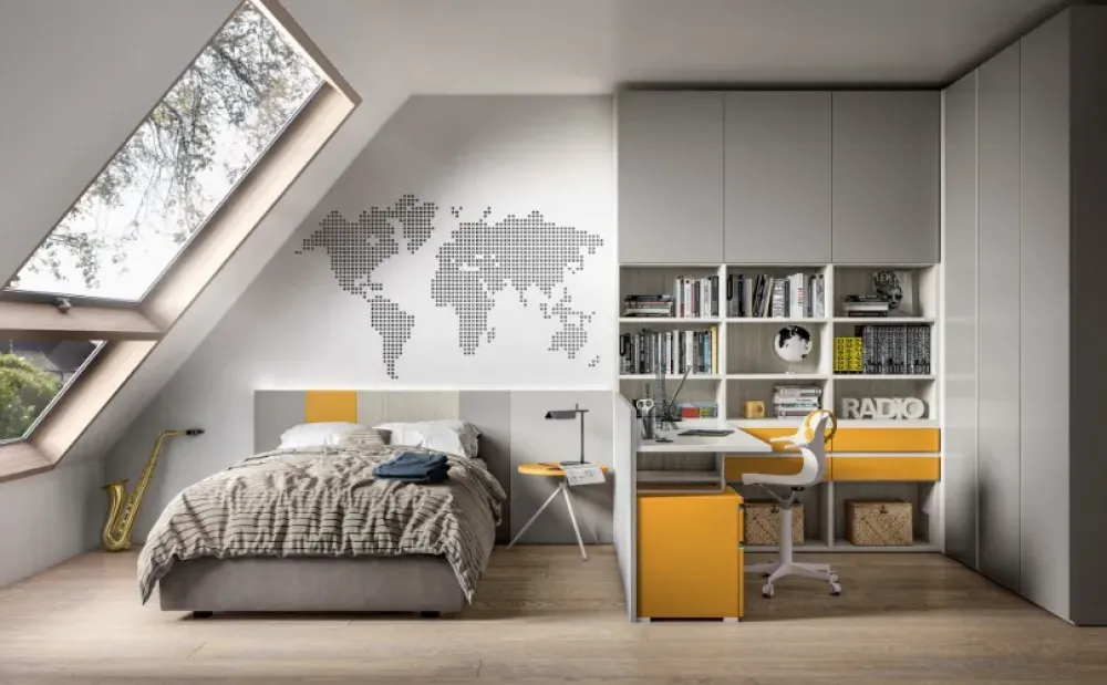 Outlet Cameretta in laminato materico Zara scontata a PREZZI OUTLET Camerette