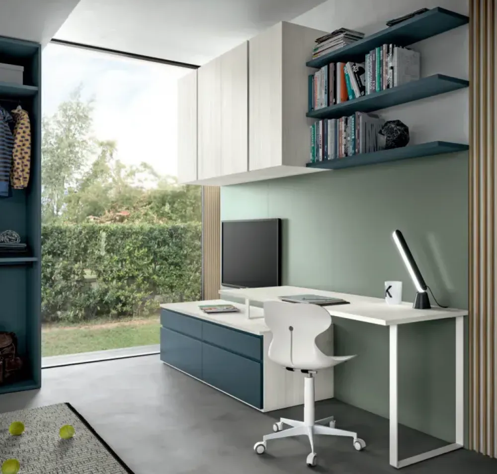 Cameretta in laminato materico Cameretta raffinata e moderna scontata a PREZZI OUTLET Camerette