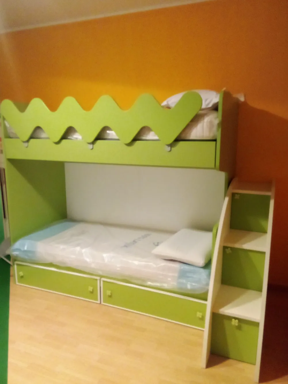 Sale Cameretta in laminato opaco Letto a castello scontata a PREZZI OUTLET Camerette