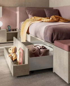 Cameretta in laminato opaco Cameretta letto a terra 26 scontata a PREZZI OUTLET^Mistral Outlet