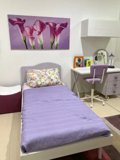 Cameretta in laminato opaco Olmo e bucaneve   scontata a PREZZI OUTLET^Battistella Best