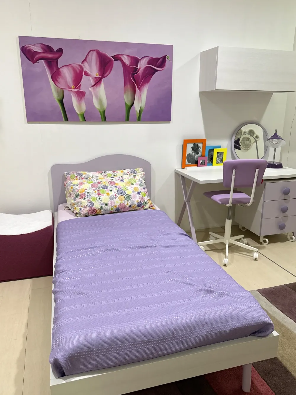 Cameretta in laminato opaco Olmo e bucaneve scontata a PREZZI OUTLET^Battistella Best