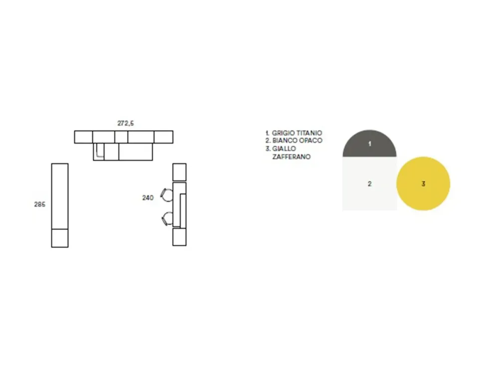 Cameretta in laminato opaco C133 scontata a PREZZI OUTLET^Colombini Casa