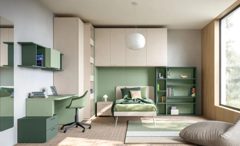 Outlet Cameretta in laminato opaco Cameretta ponte 32 scontata a PREZZI OUTLET Camerette