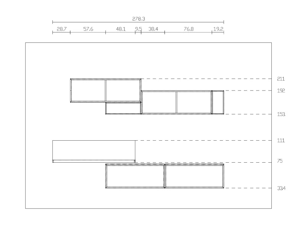 Moretti Compact Camerette Cameretta in laminato opaco Scrivania attrezzata moretti Moretti compact scontata a PREZZI OUTLET- Camerette