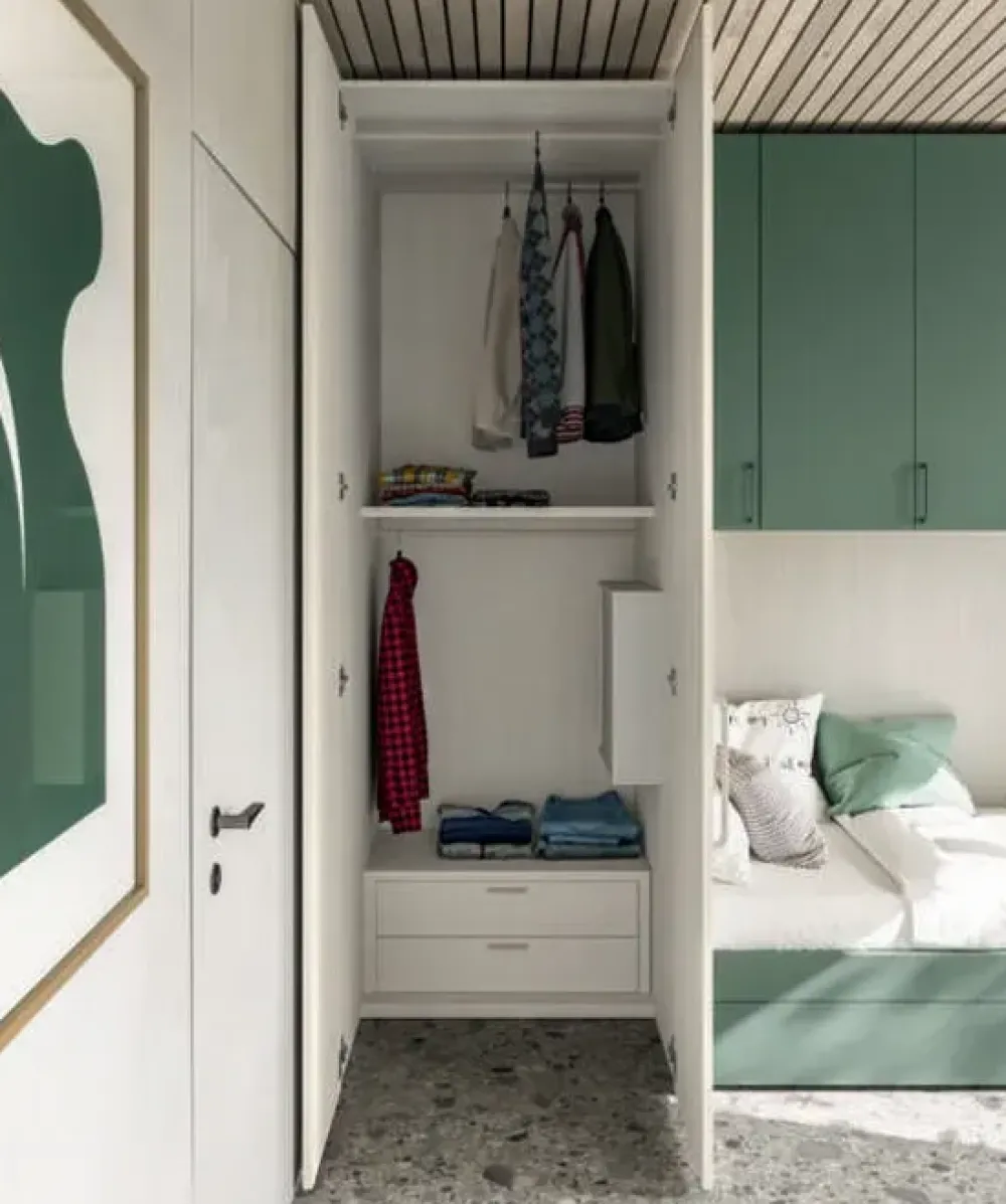 Mistral Cameretta in laminato opaco Cameretta ponte 41 scontata a PREZZI OUTLET- Camerette