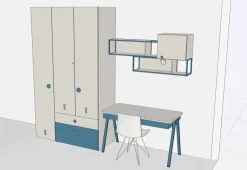 Outlet Cameretta in laminato opaco  scontata a PREZZI OUTLET Camerette