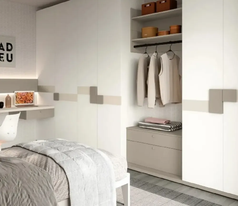 Doimo CityLine Cameretta in laminato opaco Qik l02 scontata a PREZZI OUTLET- Camerette