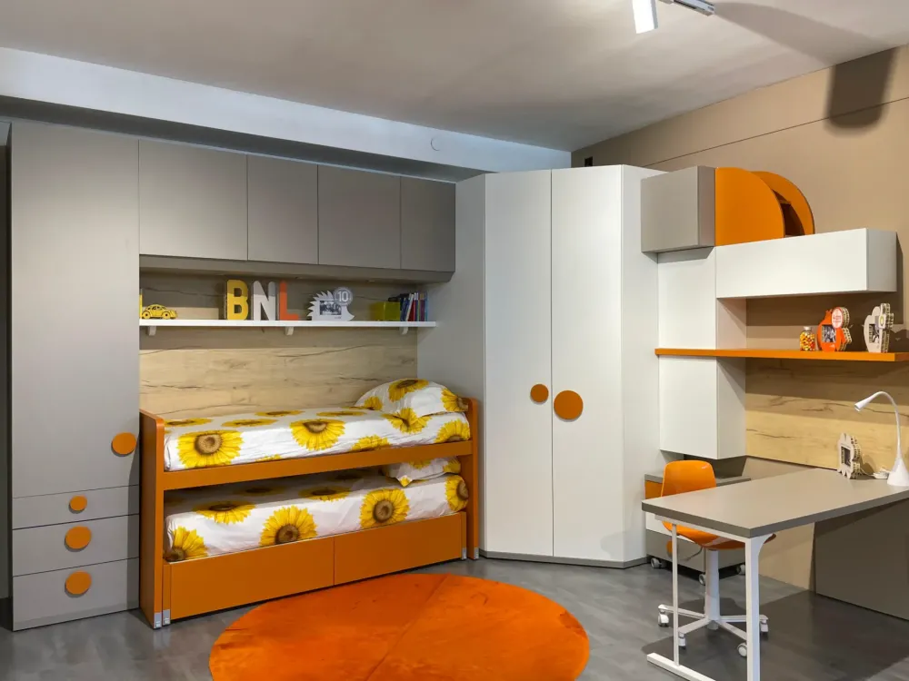 Clearance Cameretta in laminato opaco Cameretta doimo scontata a PREZZI OUTLET Camerette