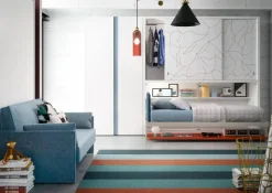 Clei Cameretta Kali ponte   con letto a ponte a prezzo Outlet- Camerette