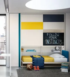 Clei Cameretta Kali ponte   con letto a ponte a prezzo Outlet- Camerette