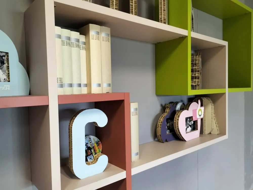 Doimo CityLine Cameretta Libreria over rise senza letto scontata- Camerette