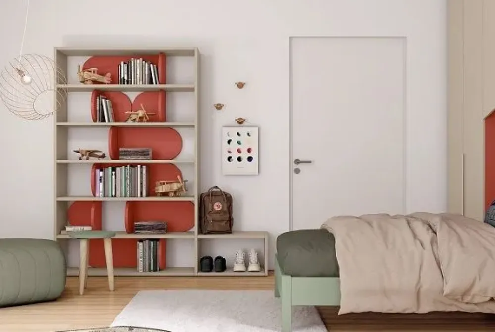 Febal Cameretta Momenti 09 con letto a ponte a prezzo Outlet- Camerette