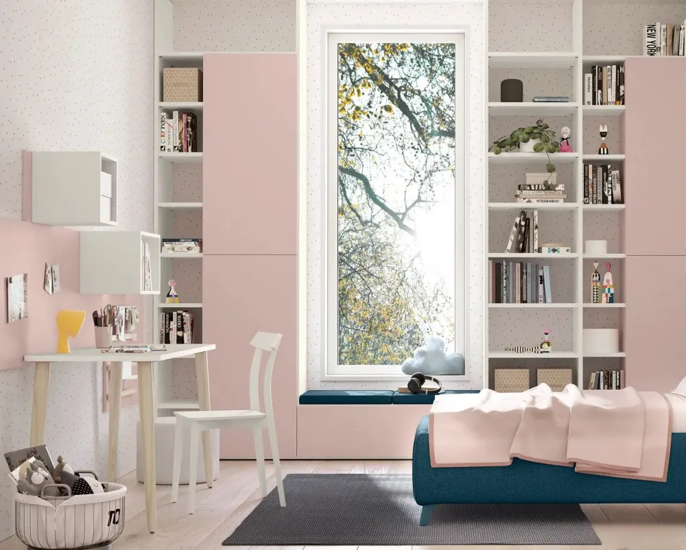 Cameretta Momenti 02 con letto a terra in offerta^Febal