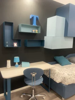 Cameretta Navy Moretti compact letti a terra scontata^Moretti Compact Camerette Online