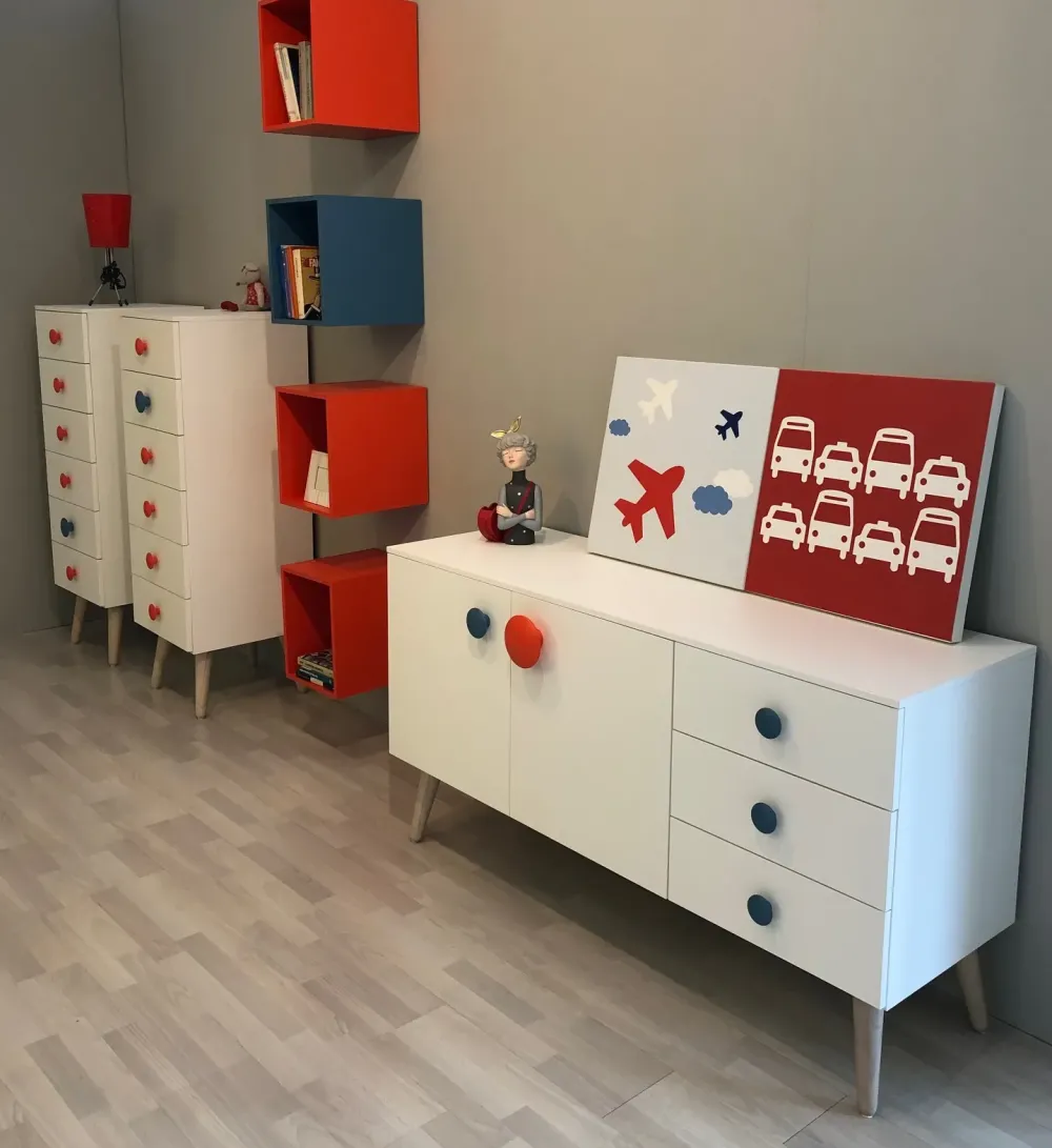 Battistella Cameretta Nidi senza letto in Offerta Outlet- Camerette