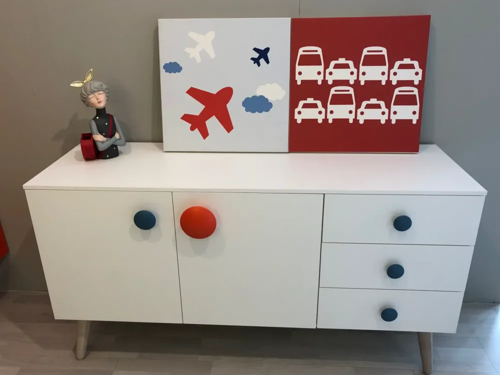 Battistella Cameretta Nidi senza letto in Offerta Outlet- Camerette