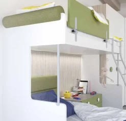 Cameretta Oasi con letto a soppalco a prezzo Outlet^Artigianale New