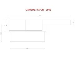 Cameretta On - line con letti a scomparsa in offerta^Mariani Plus