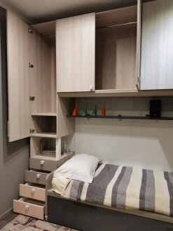 Cameretta Ponte con letto a ponte in Offerta Outlet^Dielle Best